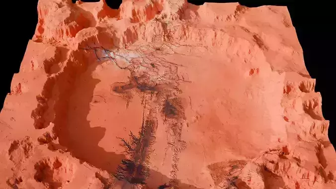 Crater 3D model 16K 3D model