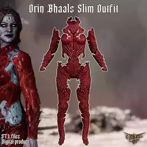 Orin the Red Bhaals Slim Fantasy Outfit 
