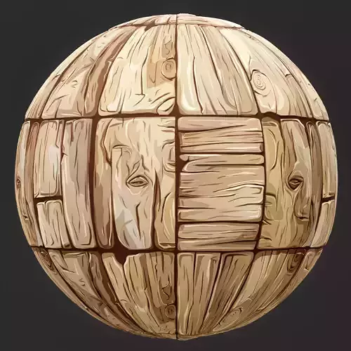  Stylized Wood Seamless Texture 