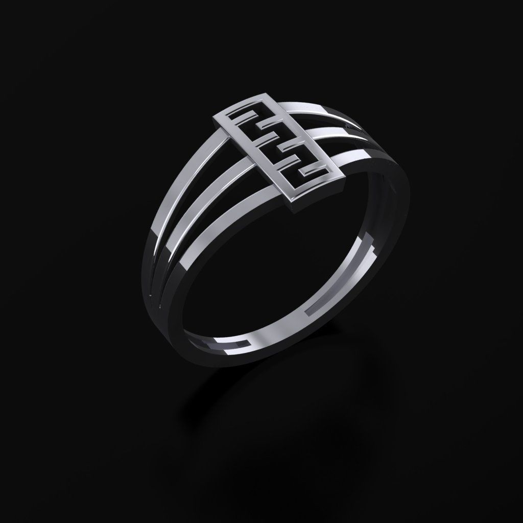 RING SIZE 18 NEW MODEL -GOLD PARK 3D print model_2