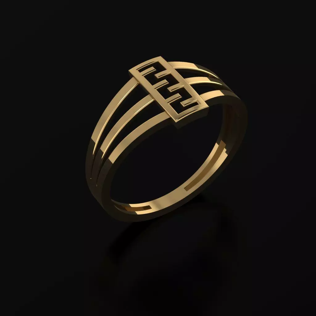 RING SIZE 18 NEW MODEL -GOLD PARK 3D print model_0