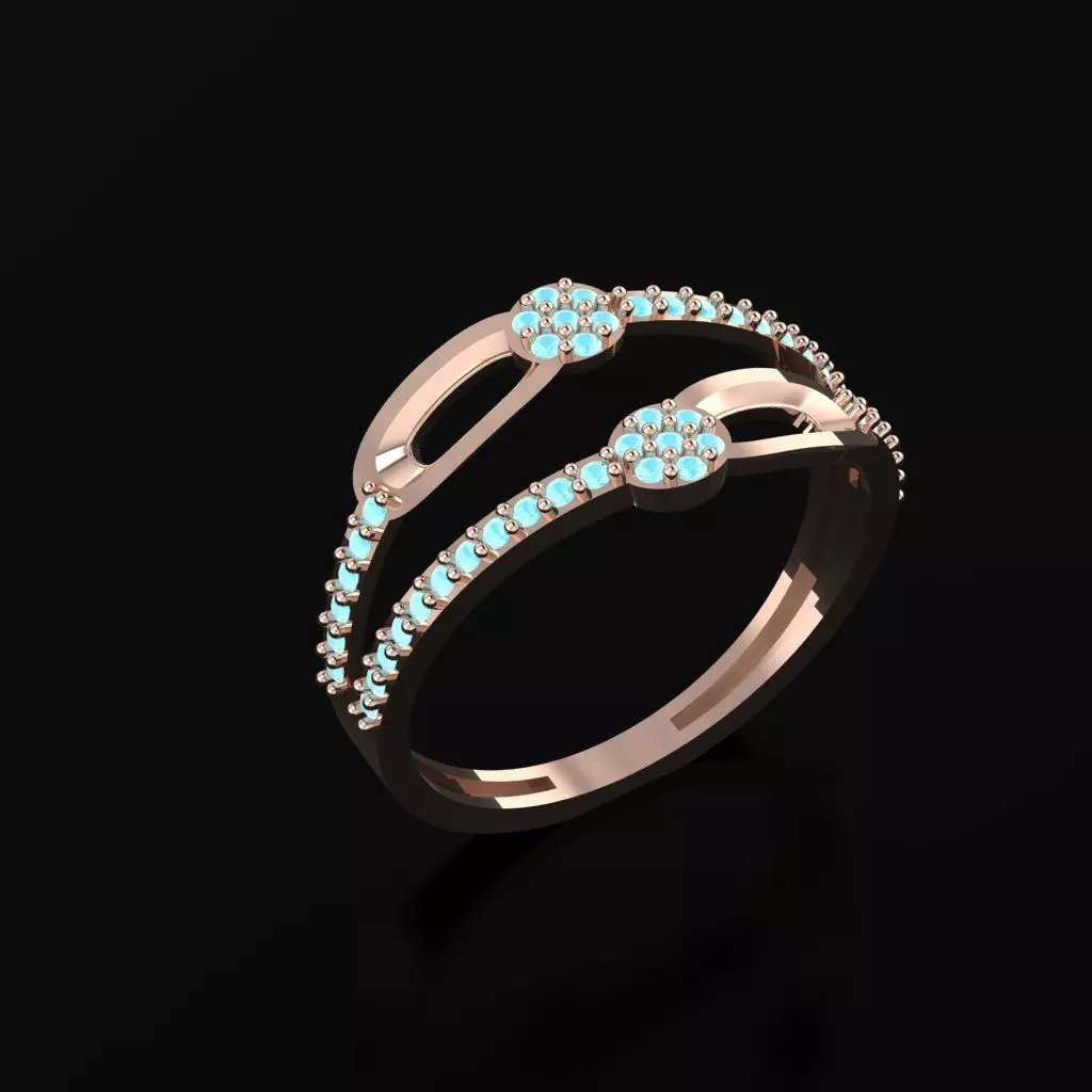 RING SIZE 18 NEW MODEL -GOLD PARK 3D print model