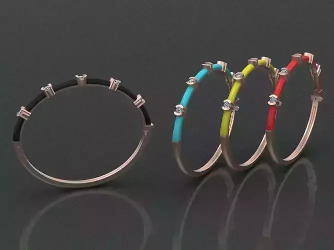 Enemal Gold Bracelet