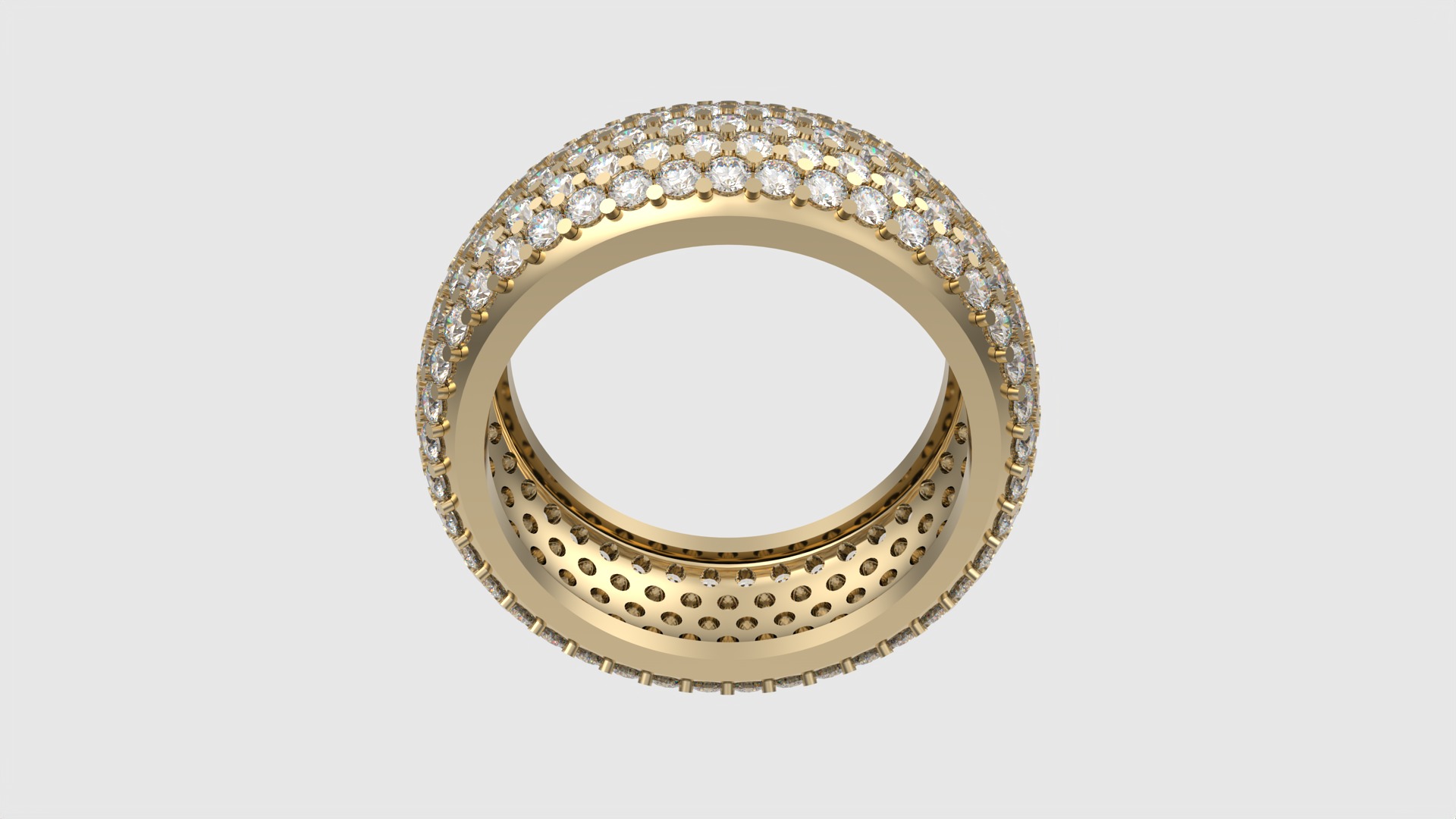 Sparkling Multi-Layered Pave Ring JDBCo 3D print model_13
