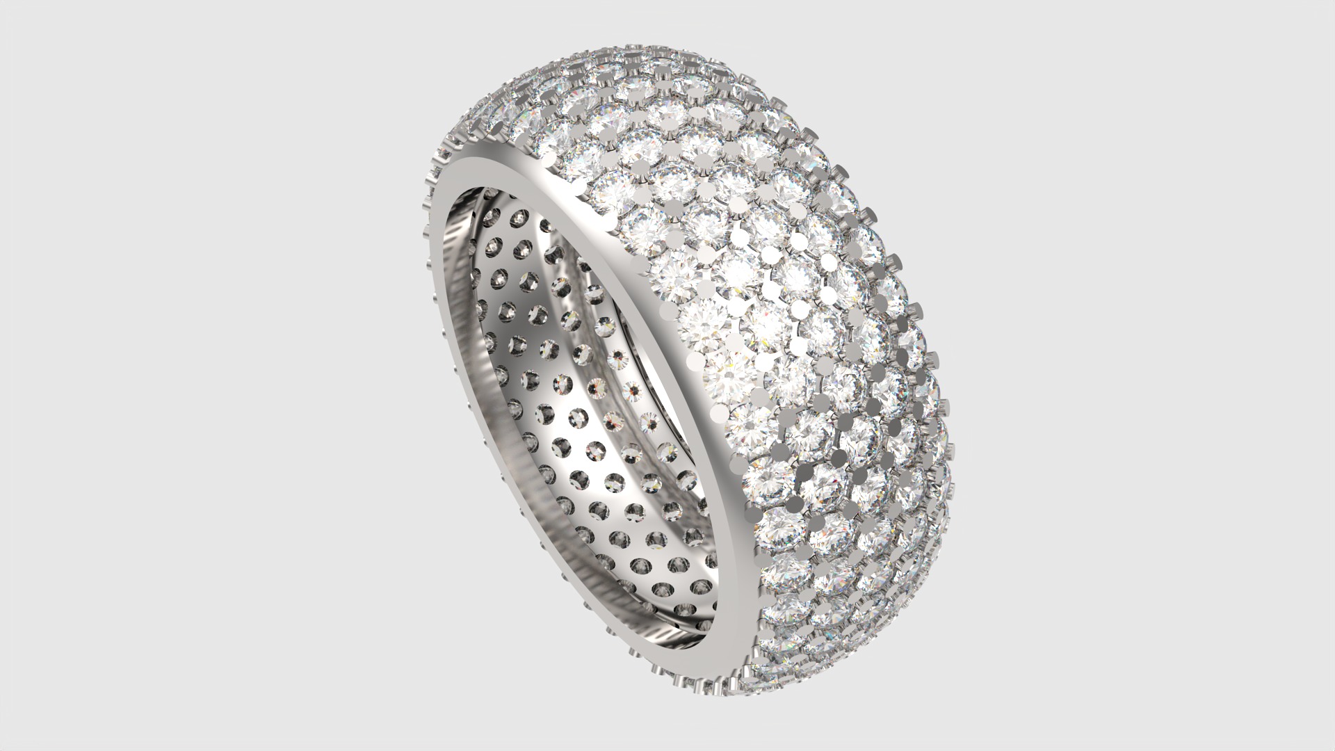 Sparkling Multi-Layered Pave Ring JDBCo 3D print model_27