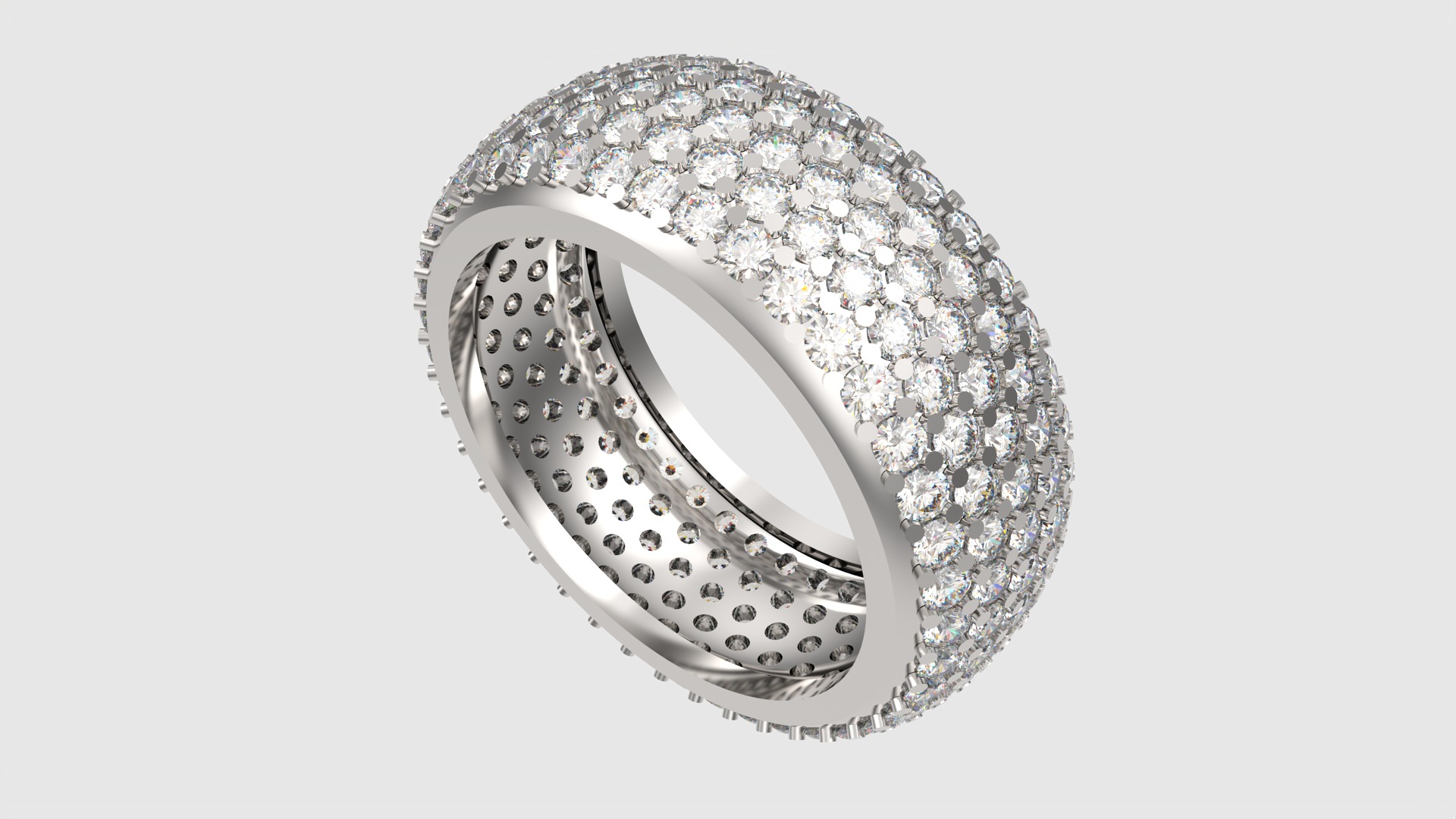 Sparkling Multi-Layered Pave Ring JDBCo 3D print model_28