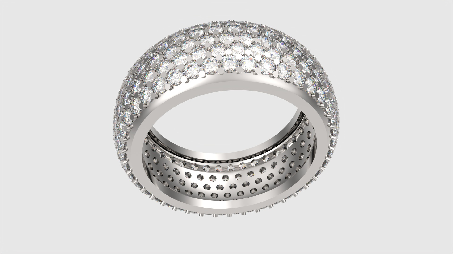 Sparkling Multi-Layered Pave Ring JDBCo 3D print model_31