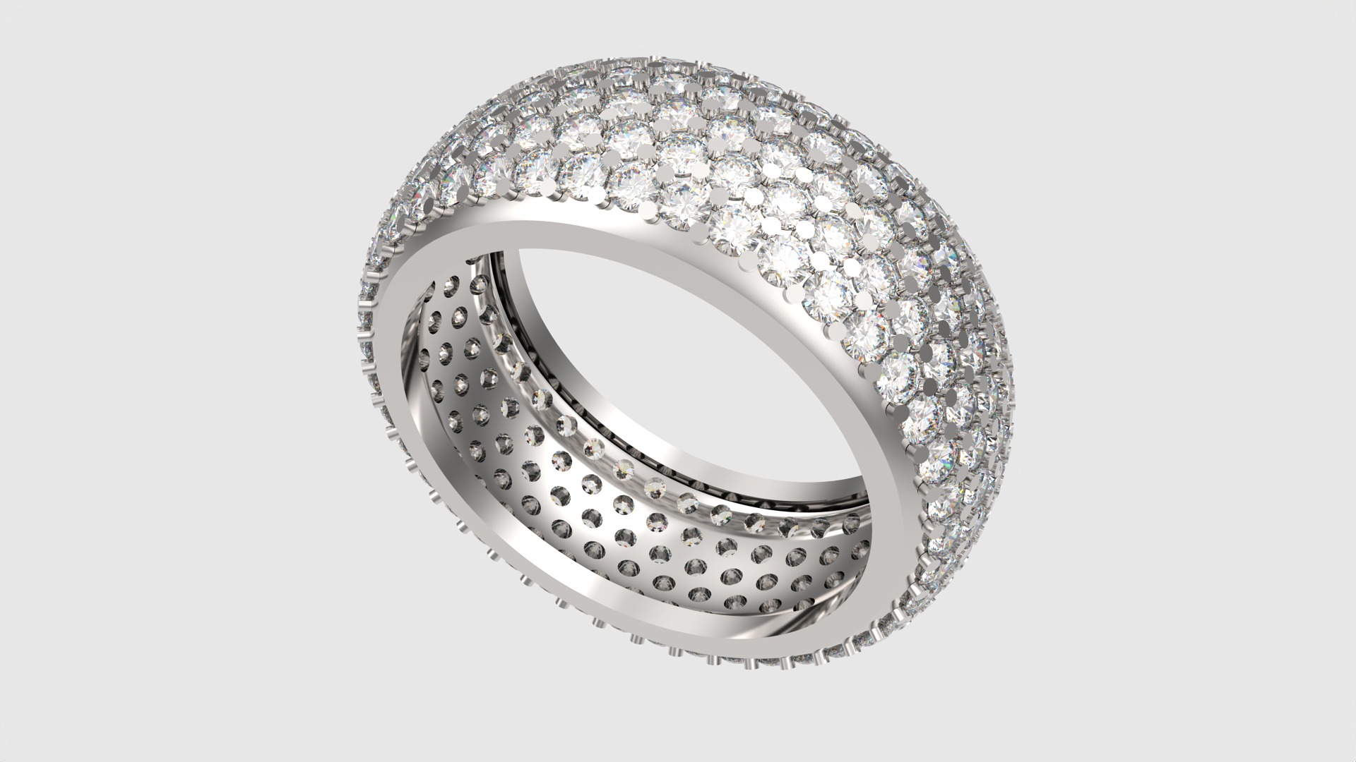 Sparkling Multi-Layered Pave Ring JDBCo 3D print model_29
