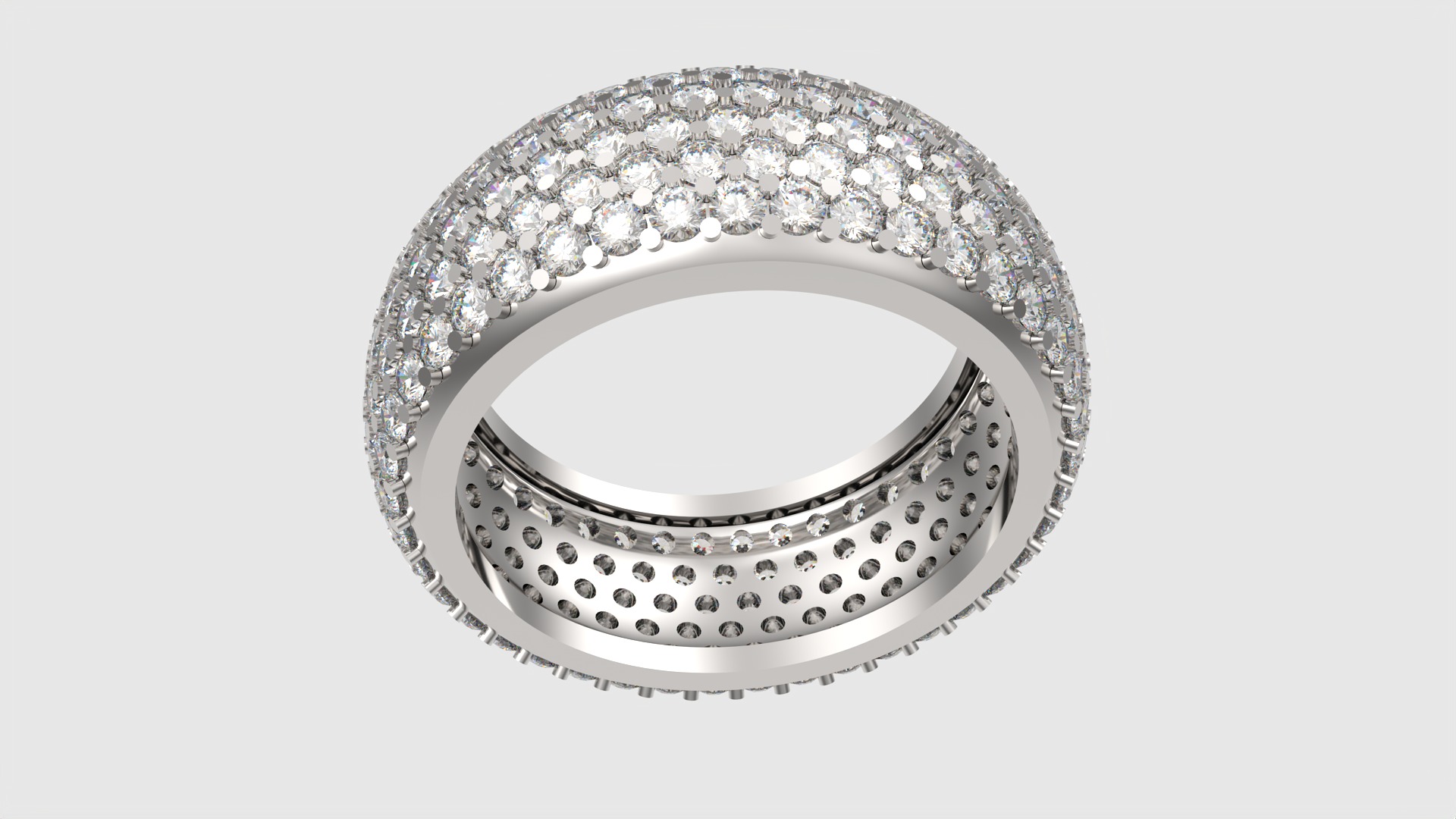 Sparkling Multi-Layered Pave Ring JDBCo 3D print model_19