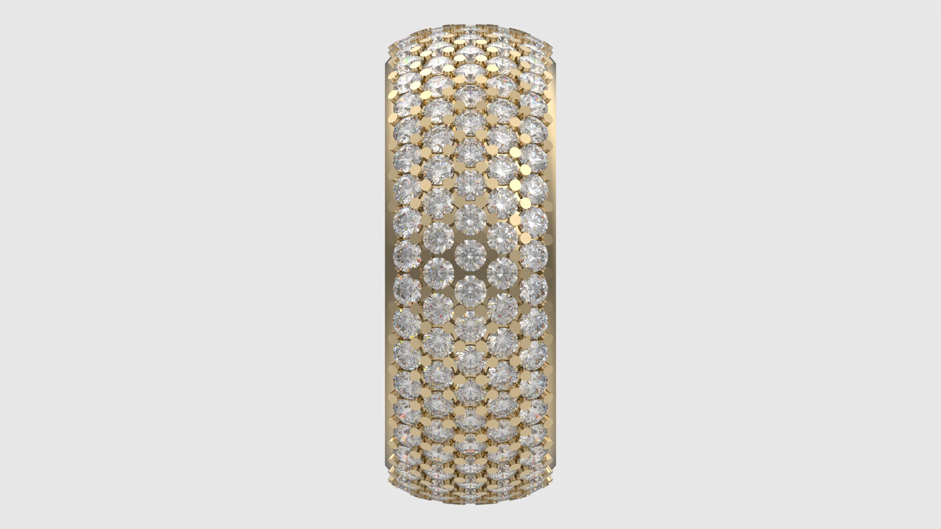 Sparkling Multi-Layered Pave Ring JDBCo 3D print model_2