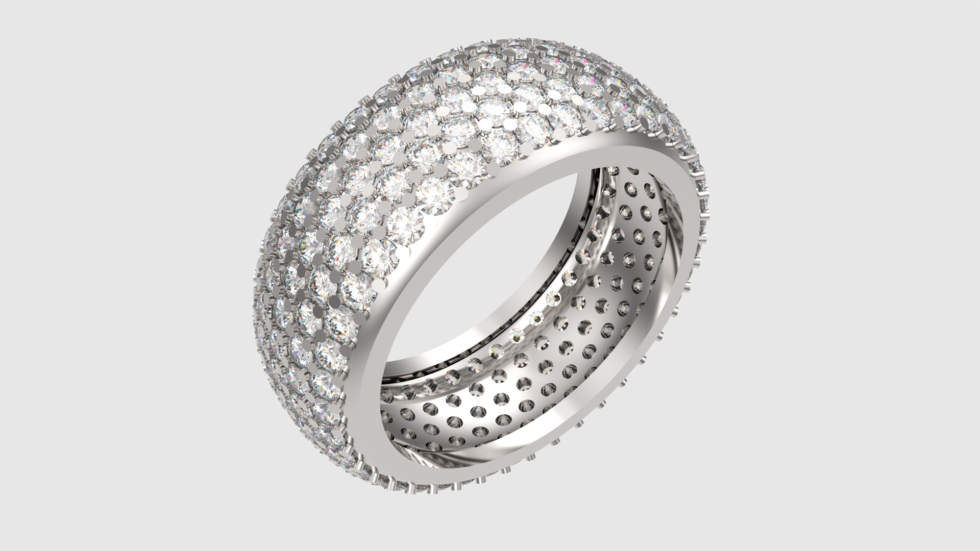 Sparkling Multi-Layered Pave Ring JDBCo 3D print model_33