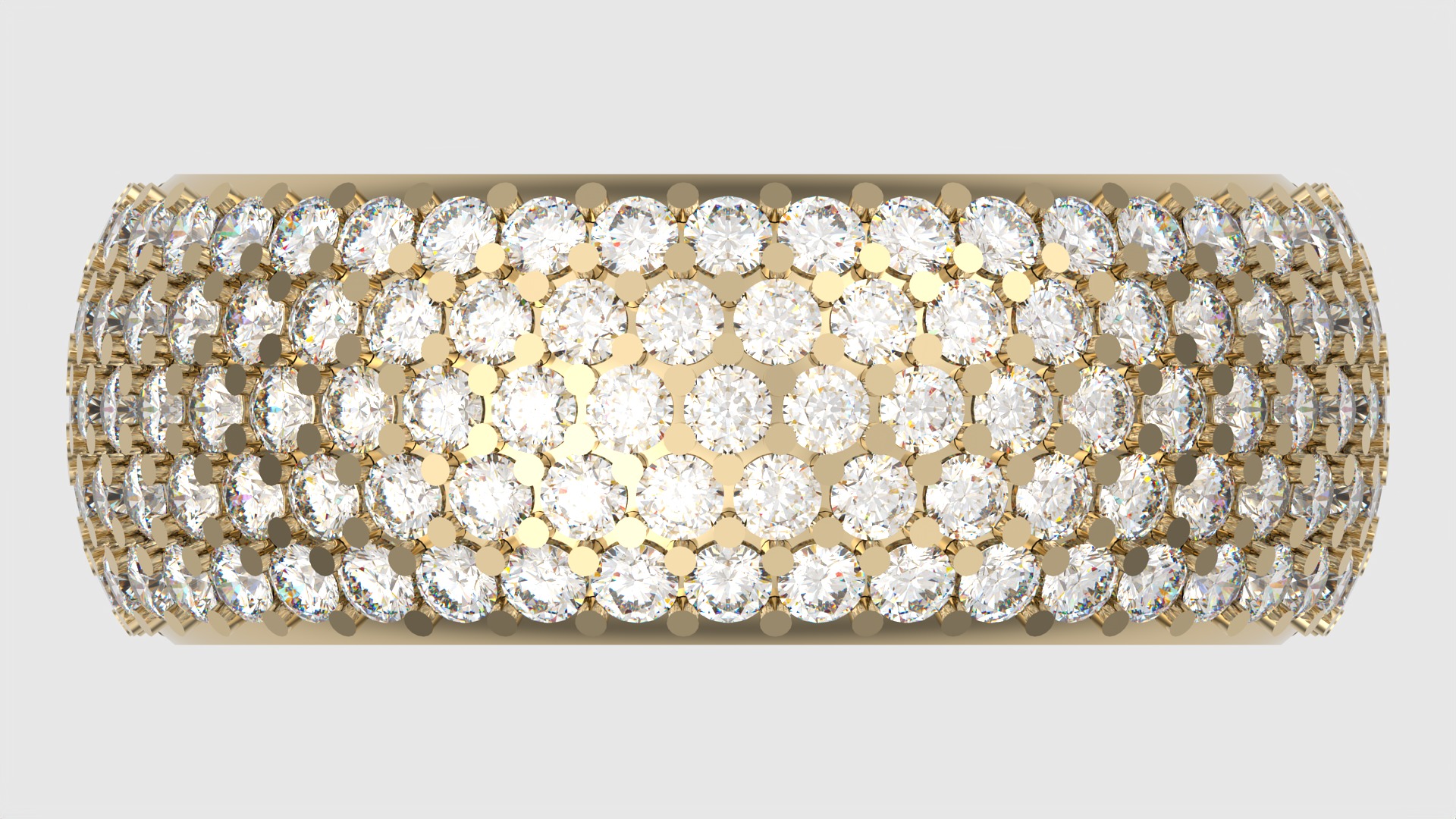 Sparkling Multi-Layered Pave Ring JDBCo 3D print model_3