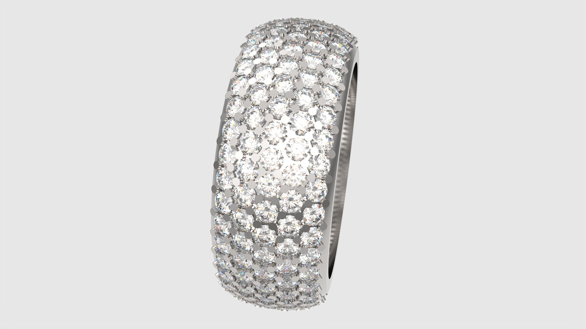 Sparkling Multi-Layered Pave Ring JDBCo 3D print model_24