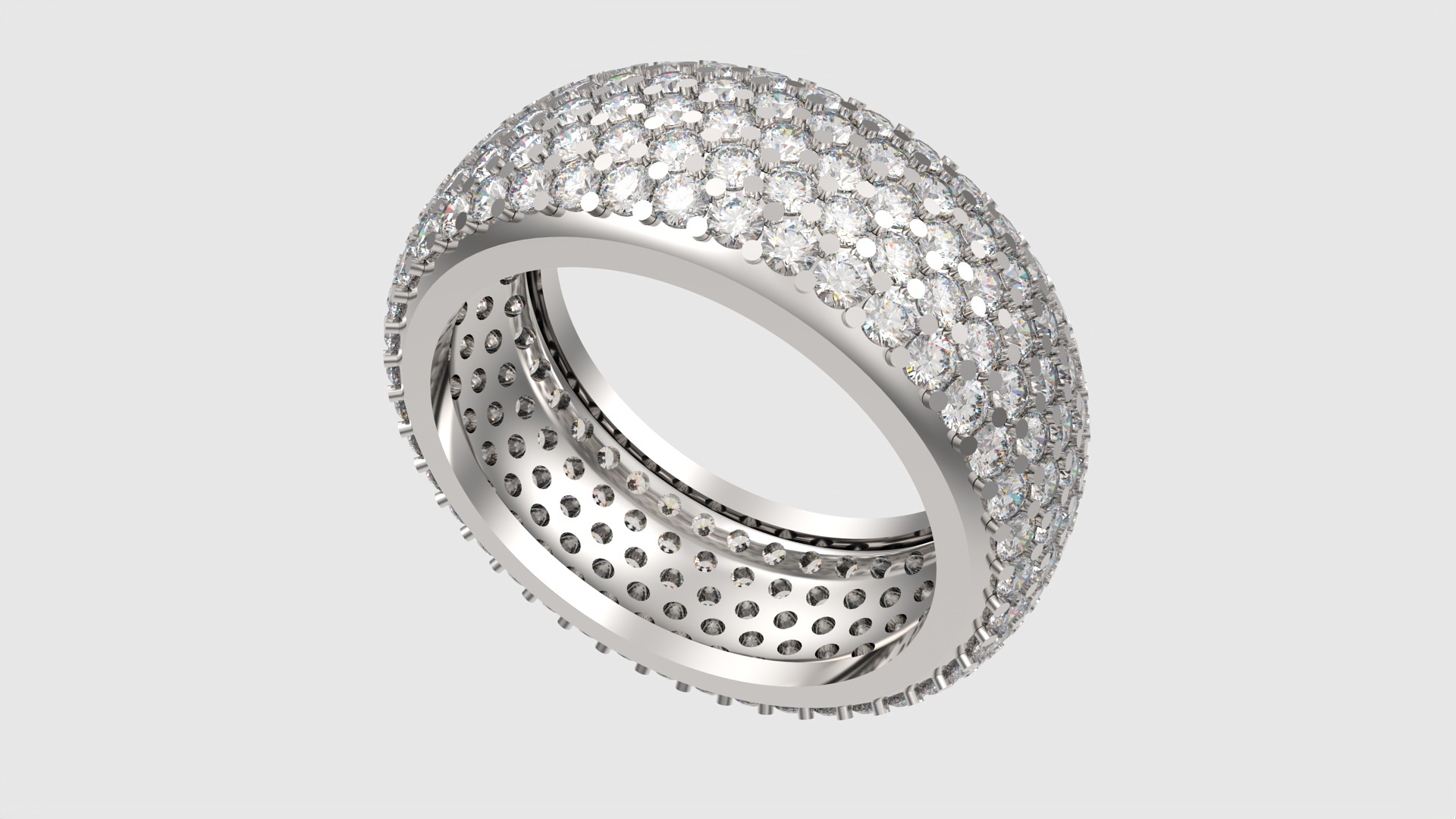 Sparkling Multi-Layered Pave Ring JDBCo 3D print model_17