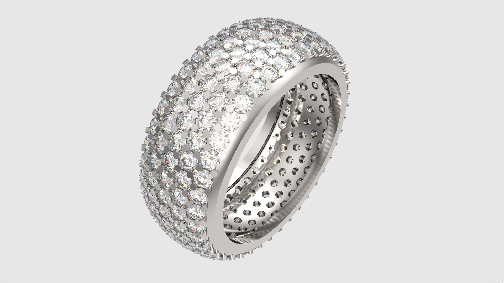 Sparkling Multi-Layered Pave Ring JDBCo 3D print model_34