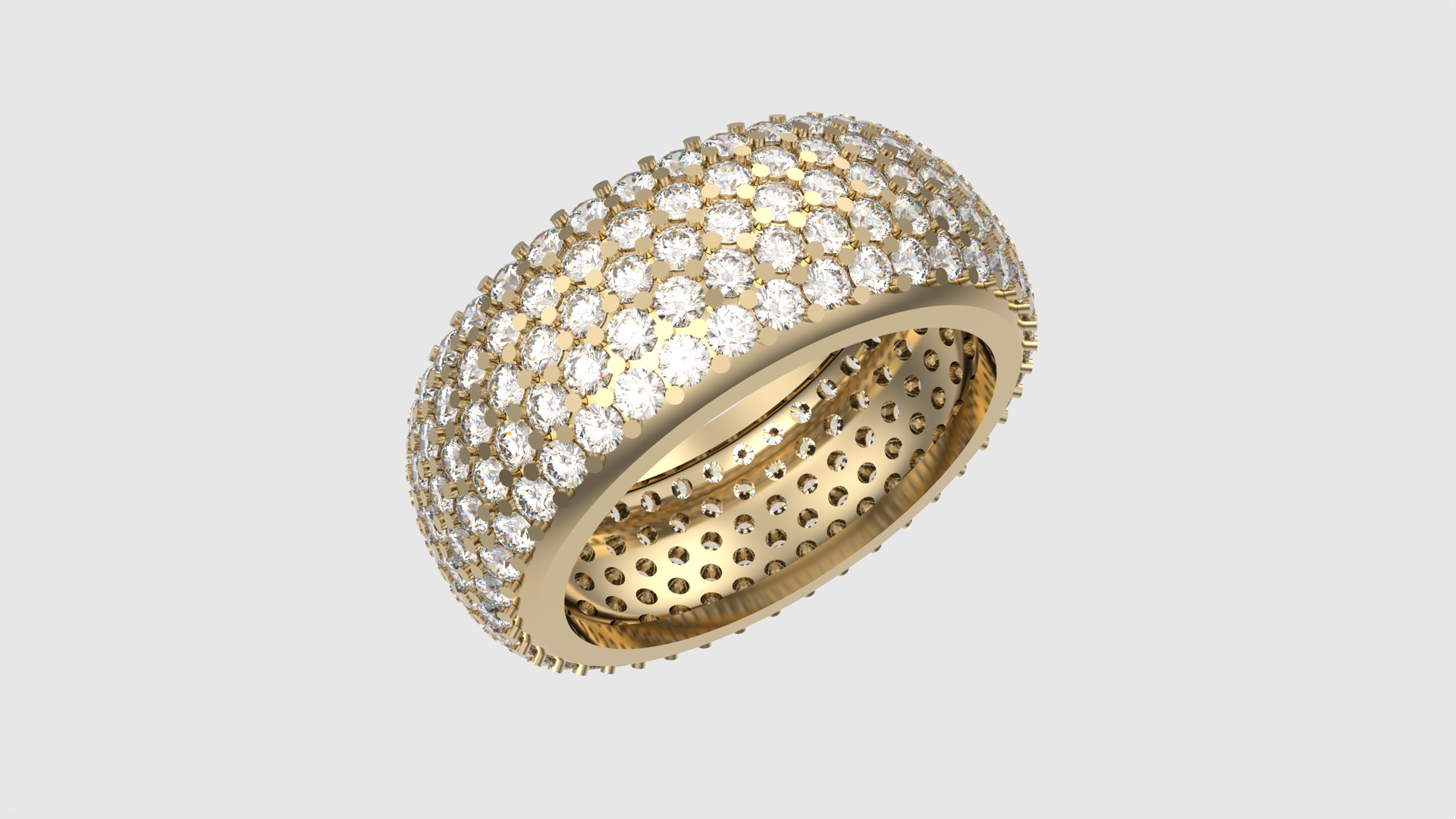 Sparkling Multi-Layered Pave Ring JDBCo 3D print model_15