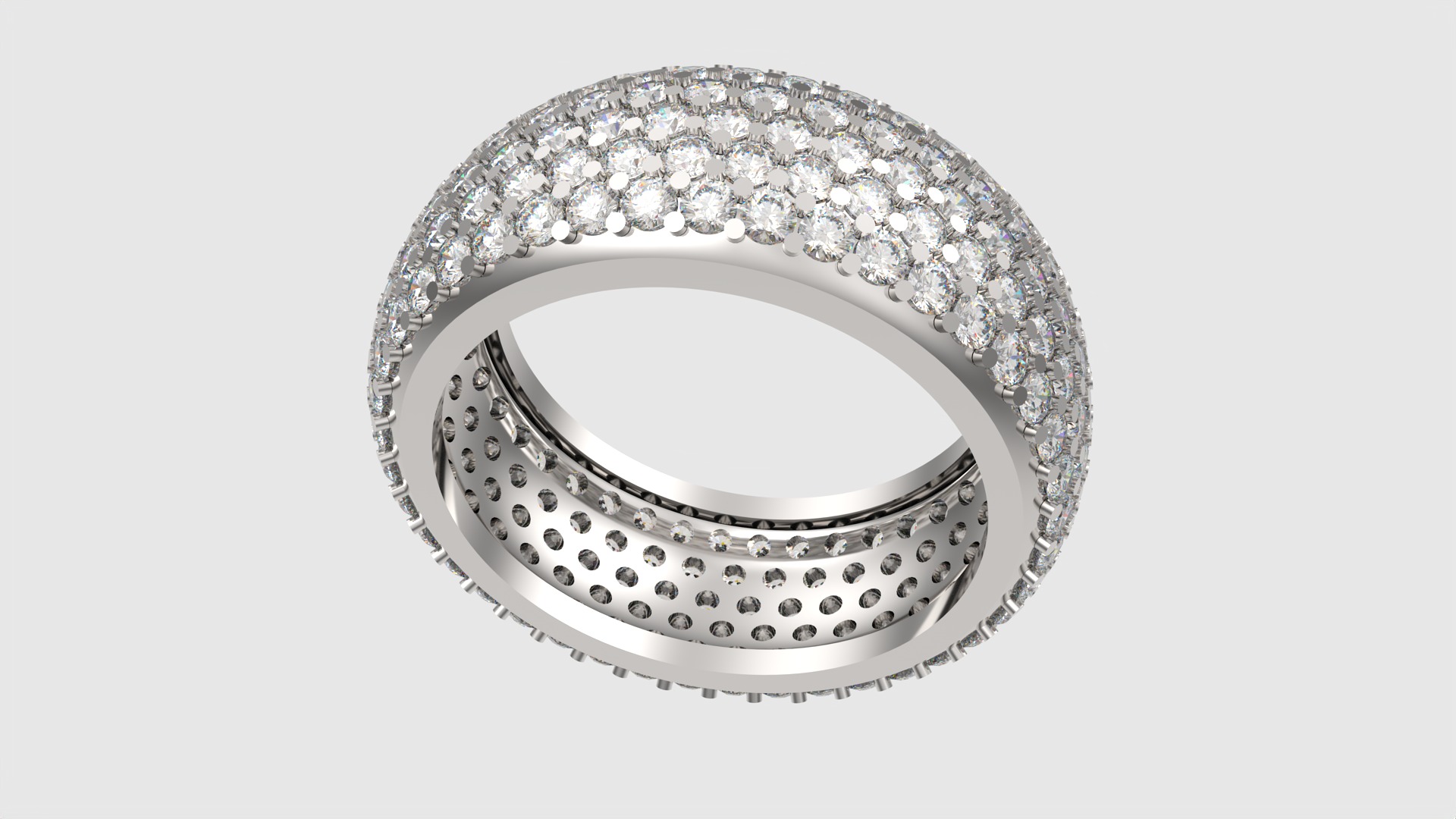 Sparkling Multi-Layered Pave Ring JDBCo 3D print model_18