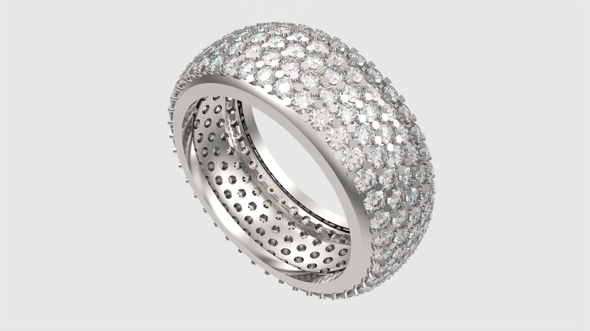 Sparkling Multi-Layered Pave Ring JDBCo 3D print model_40