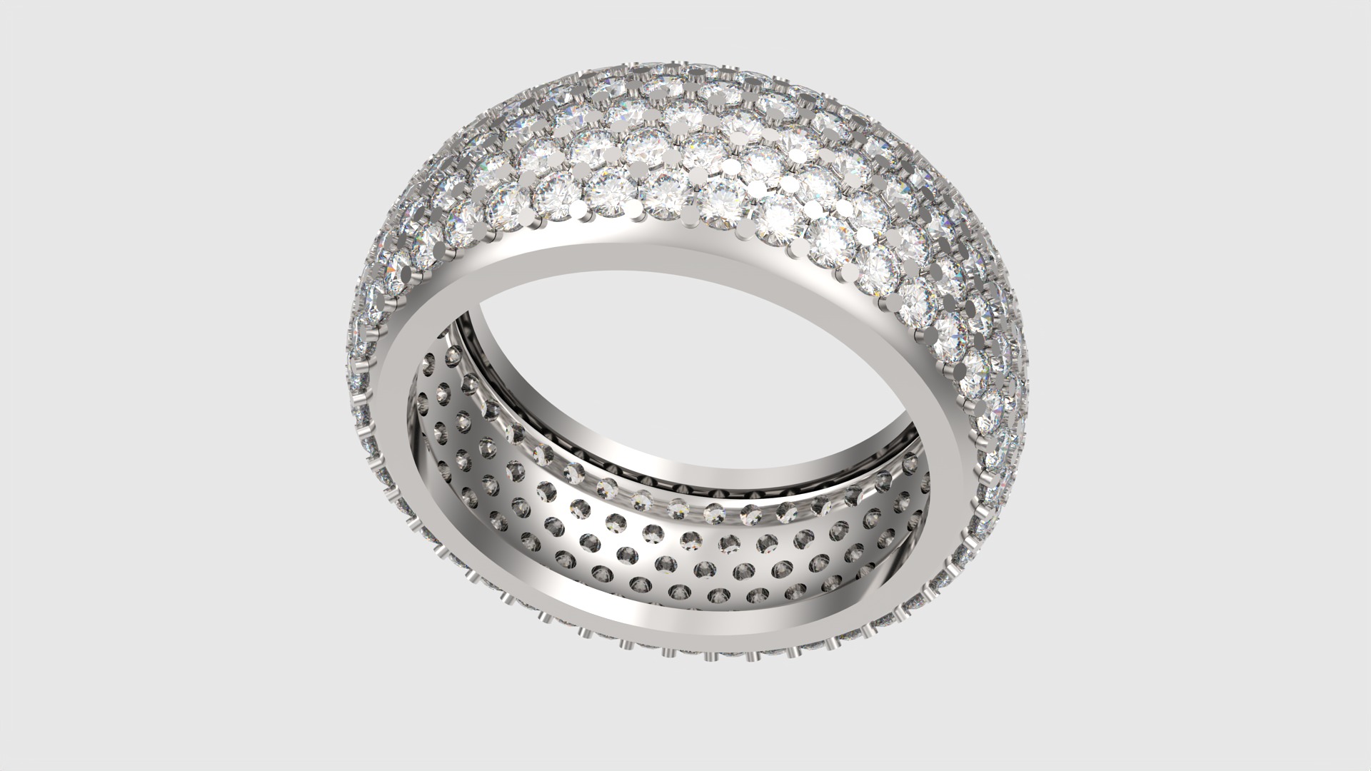 Sparkling Multi-Layered Pave Ring JDBCo 3D print model_30