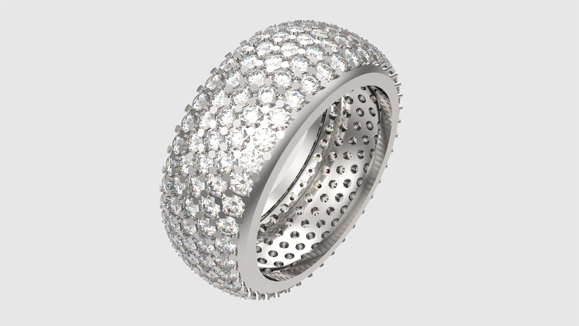 Sparkling Multi-Layered Pave Ring JDBCo 3D print model_22