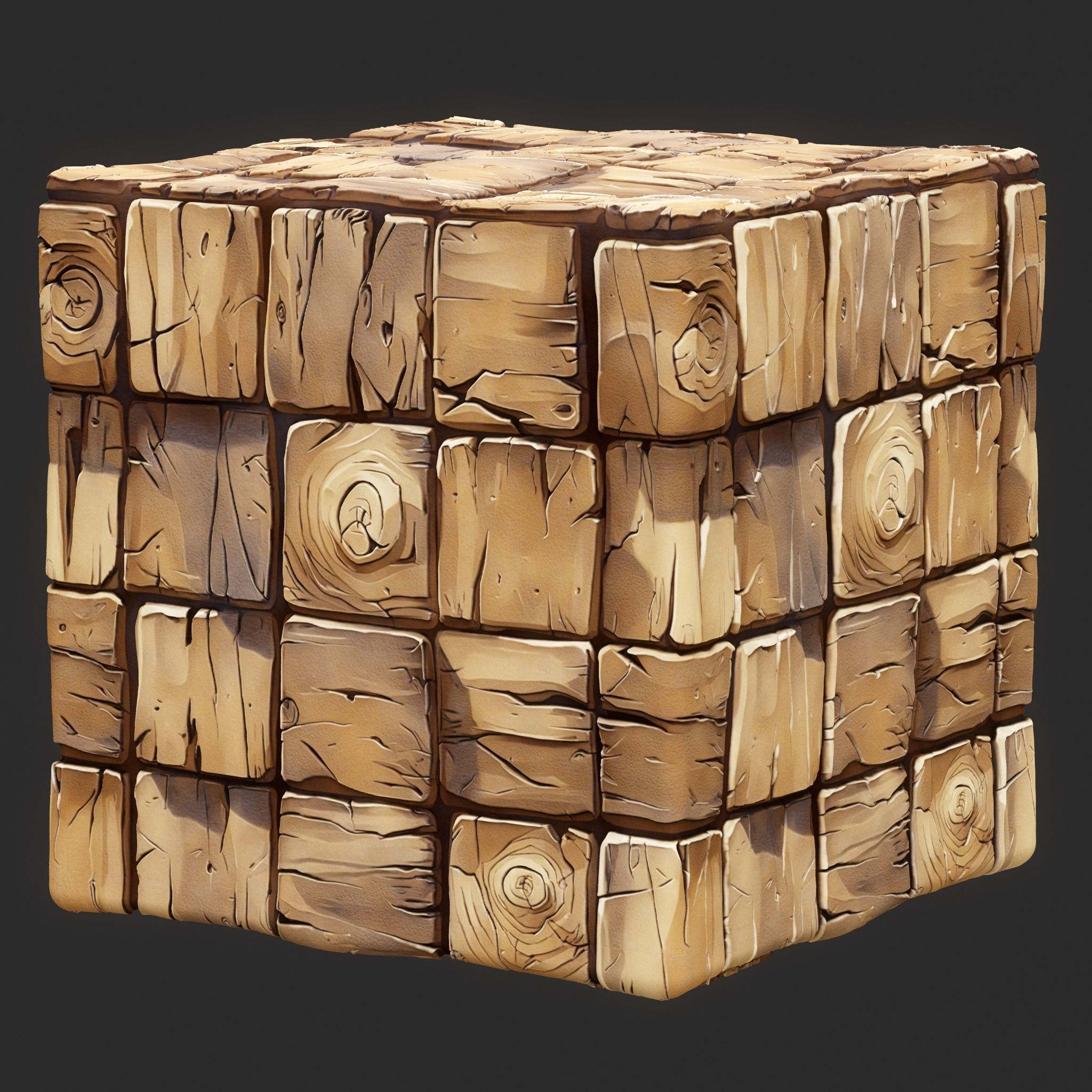  Stylized Wood Seamless Texture  Texture_3