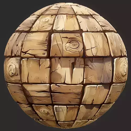  Stylized Wood Seamless Texture 
