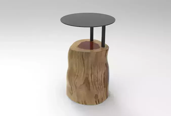 Log Side Table