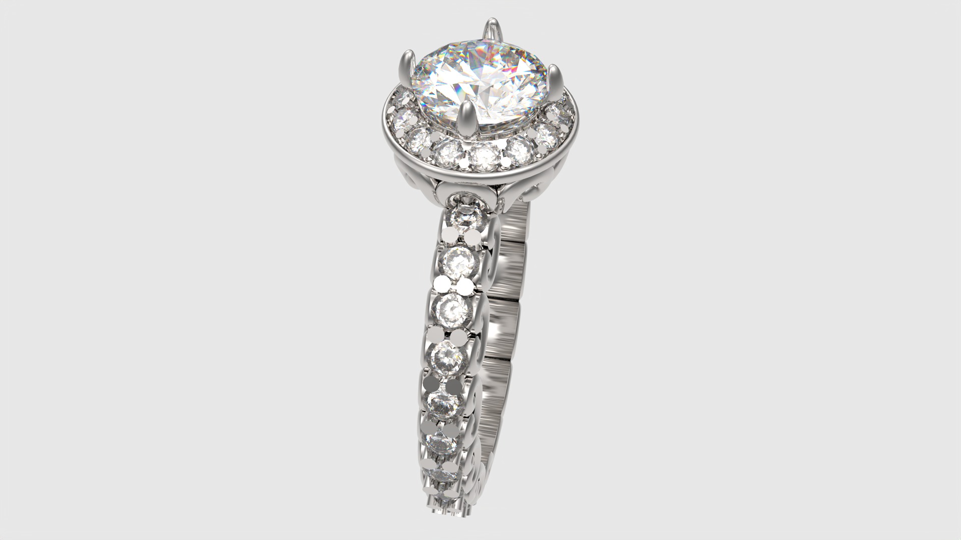 Ornate Filigree Engagement Ring JDBCo 3D print model_24