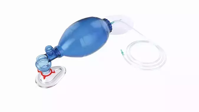 Ambu bag valve resuscitation mask 3D model