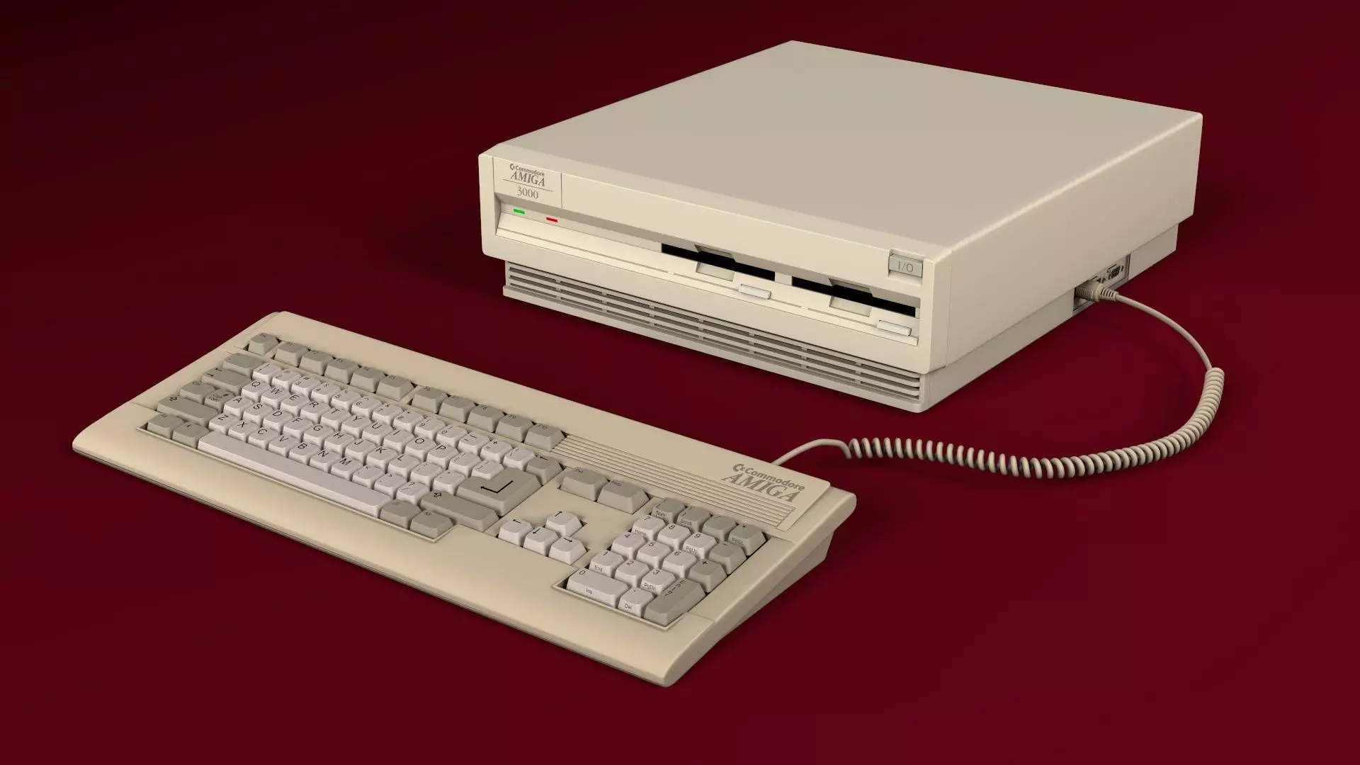 Amiga 3000 3D model