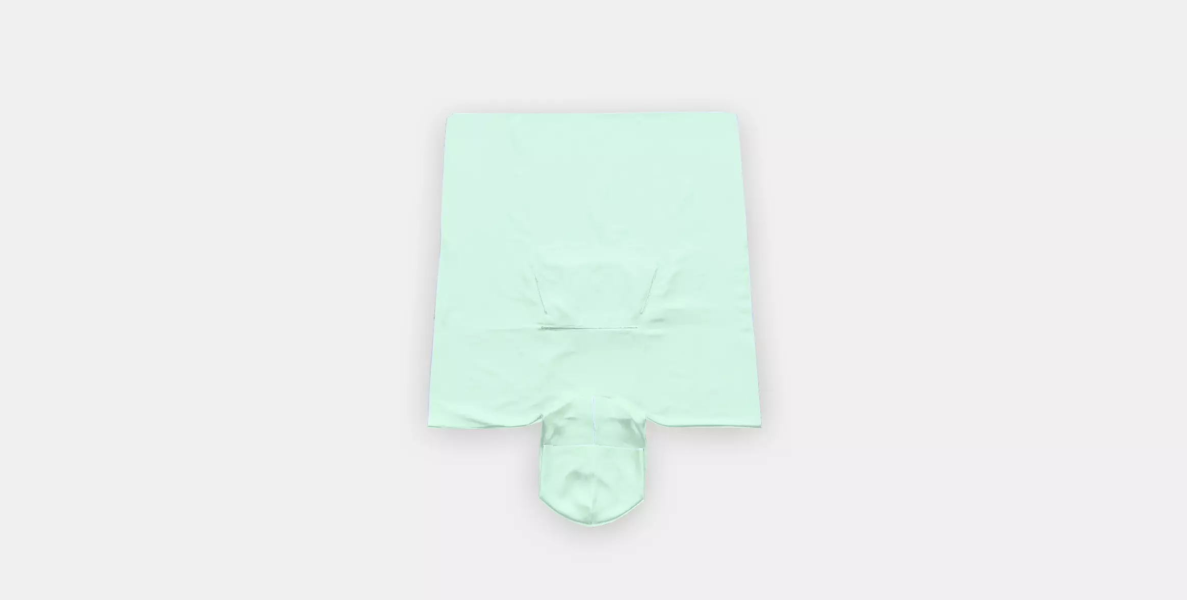 DAJLIEN bathing poncho with hood Low-poly 3D model_0