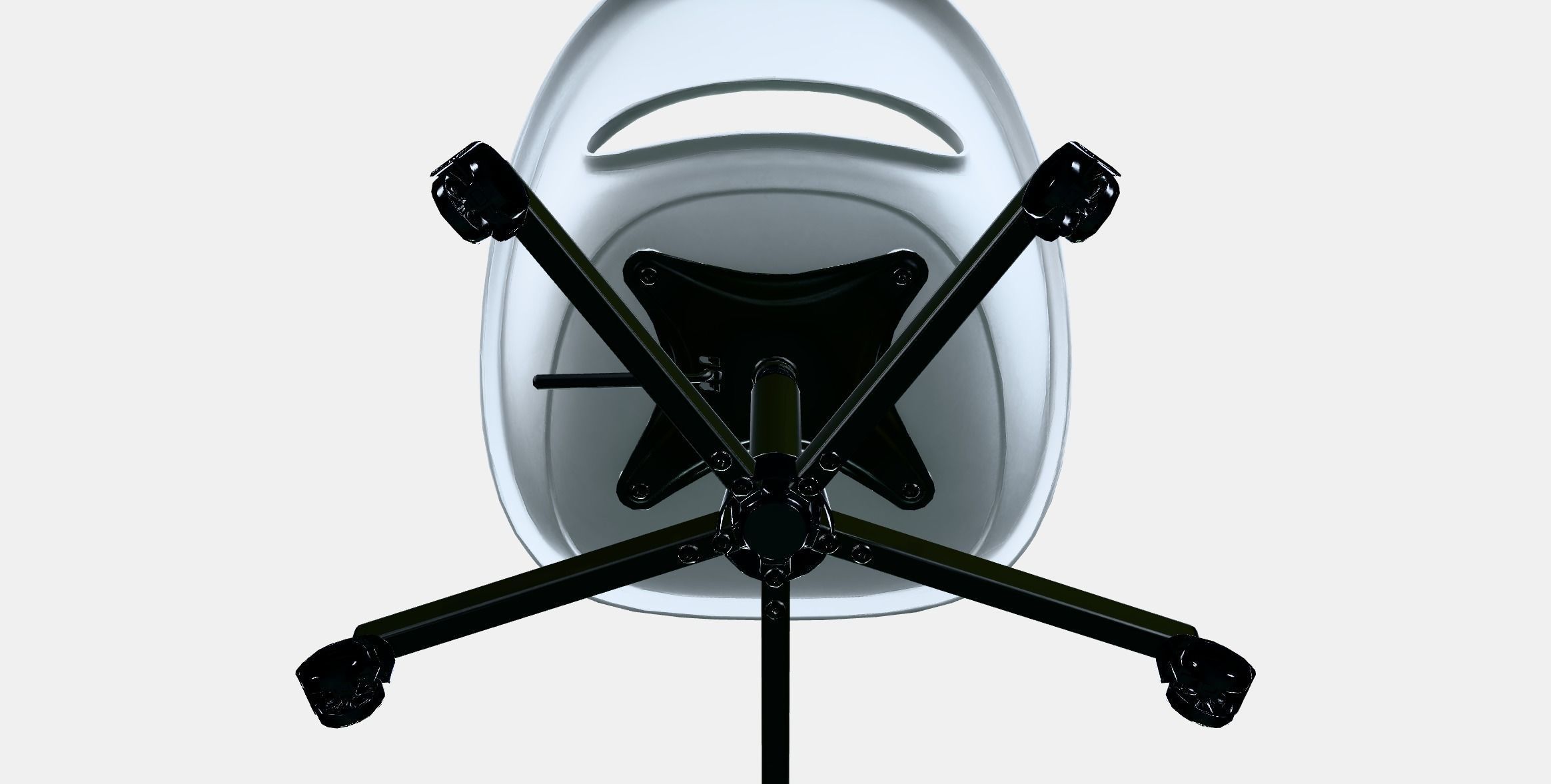 LOBERGET  MALSKAR Swivel chair  cushion Low-poly 3D model_8