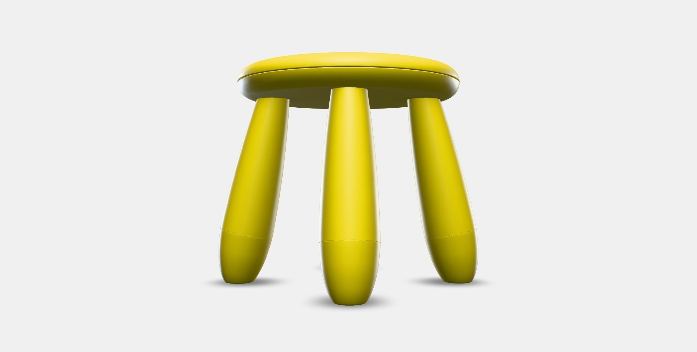 MAMMUT childrens stool Low-poly 3D model_9