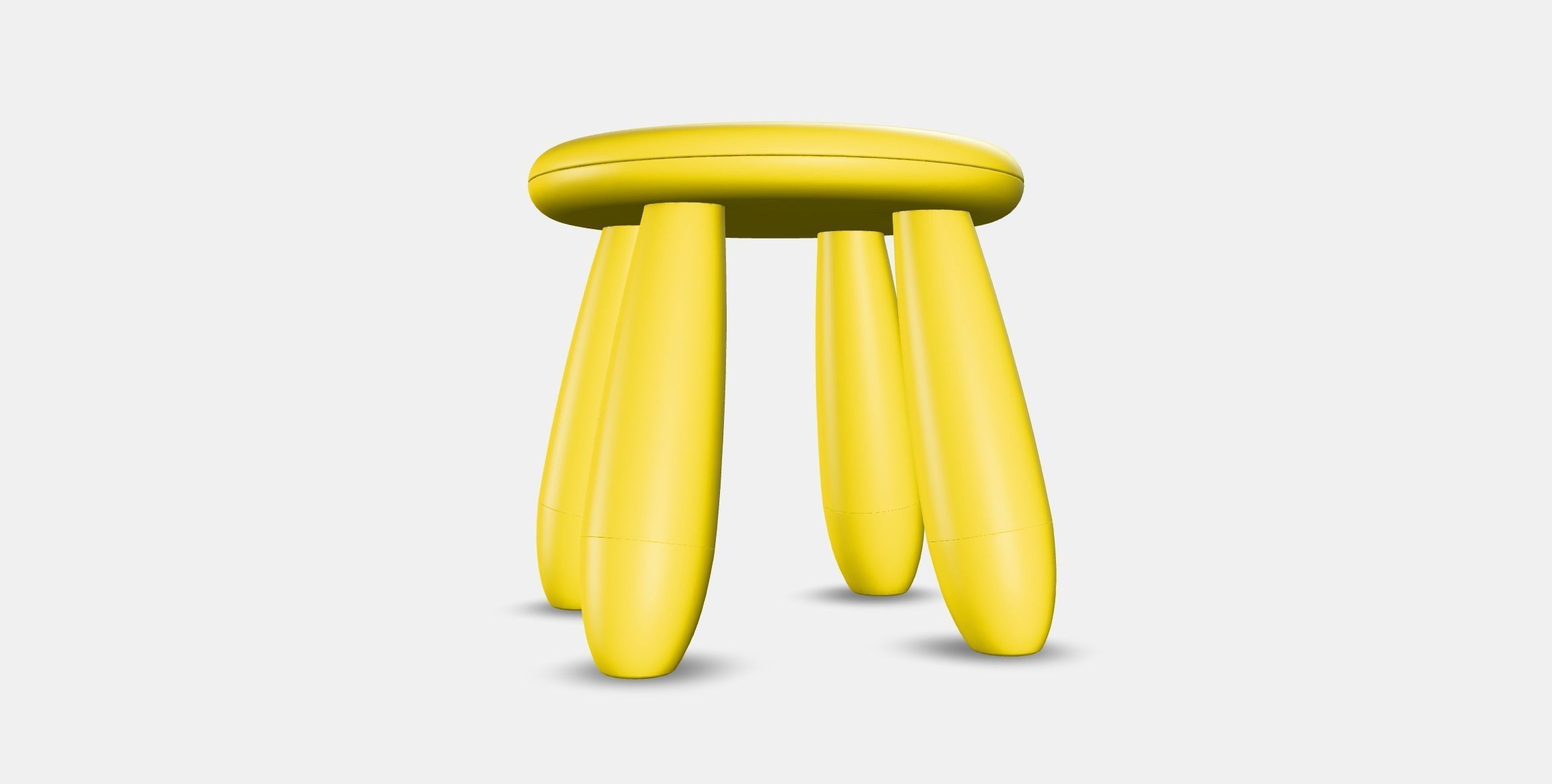 MAMMUT childrens stool Low-poly 3D model_5