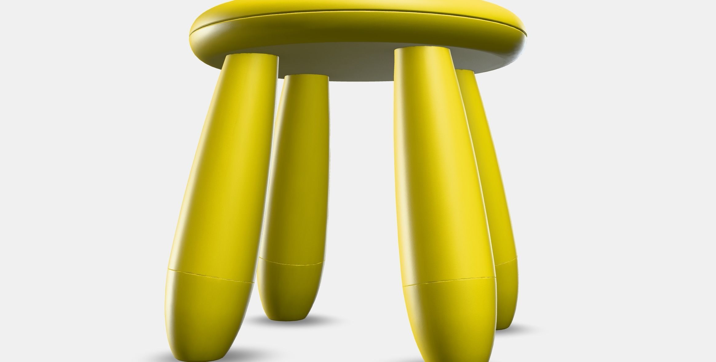 MAMMUT childrens stool Low-poly 3D model_8