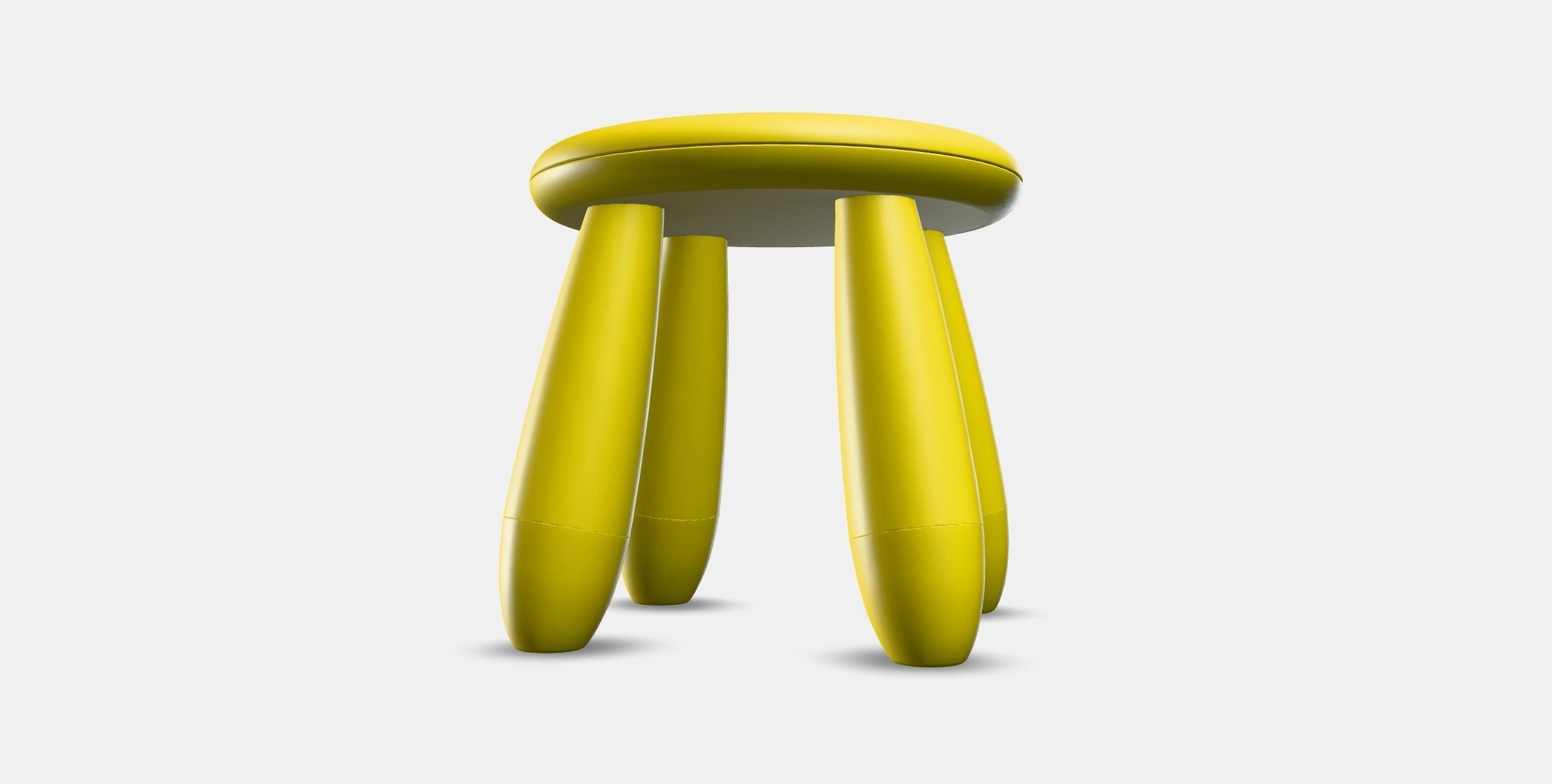 MAMMUT childrens stool Low-poly 3D model_2
