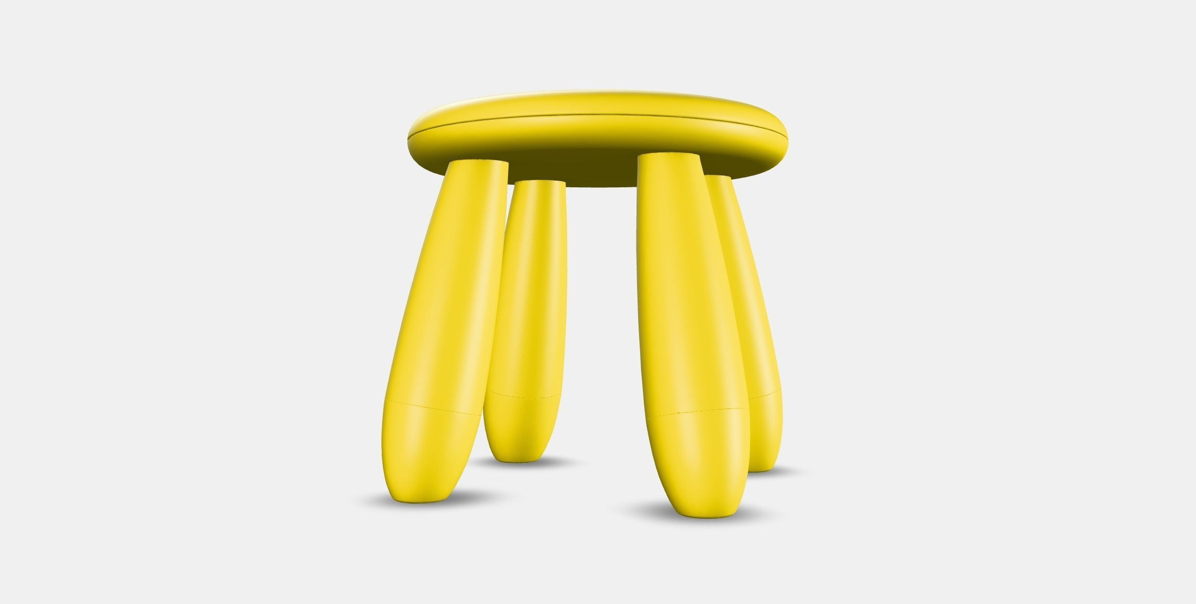 MAMMUT childrens stool Low-poly 3D model_15
