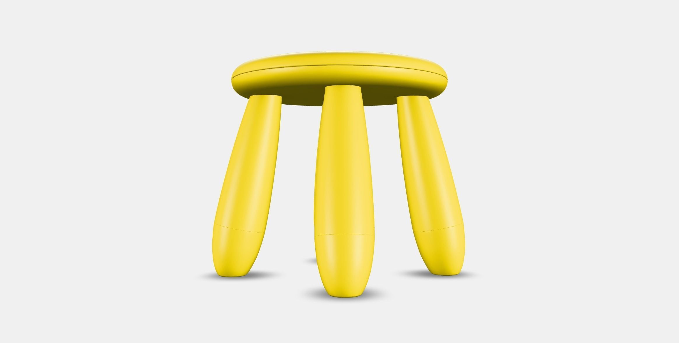 MAMMUT childrens stool Low-poly 3D model_13