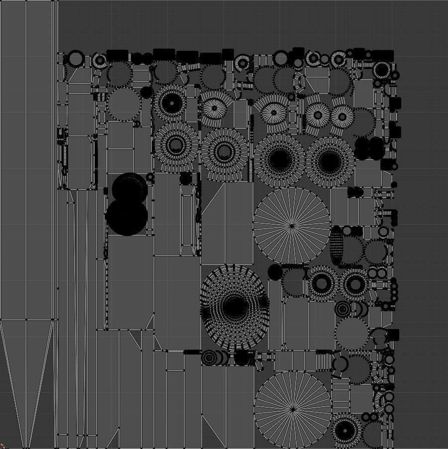 Combat game robot 3D model for game 3D model_18