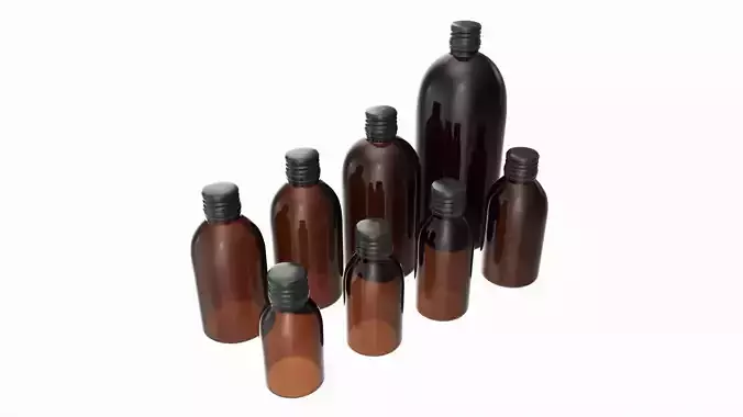 Bottles 8 Set Vitamin and Sport Nutrition