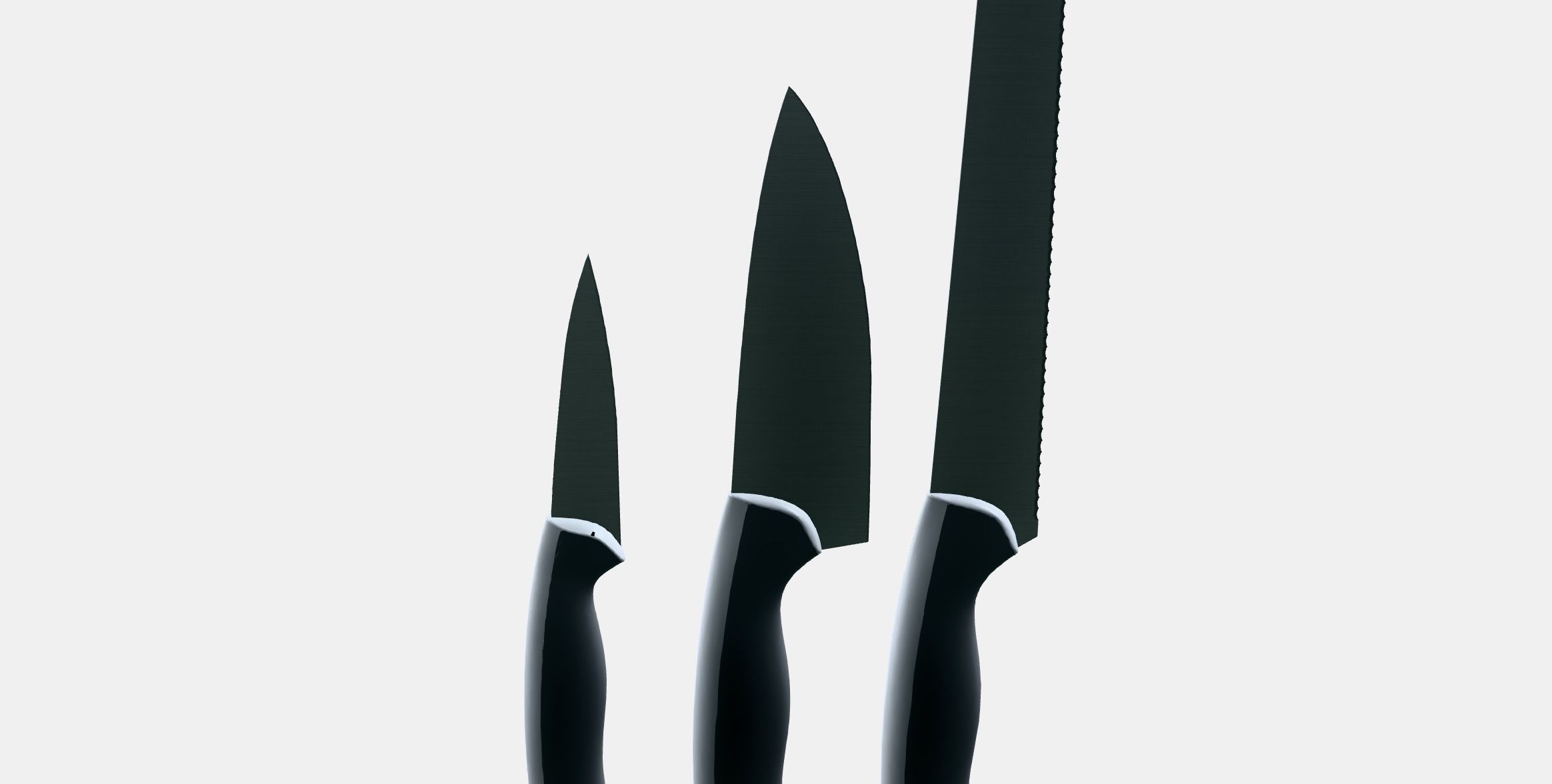 ANDLIG 3piece knife set Low-poly 3D model_8