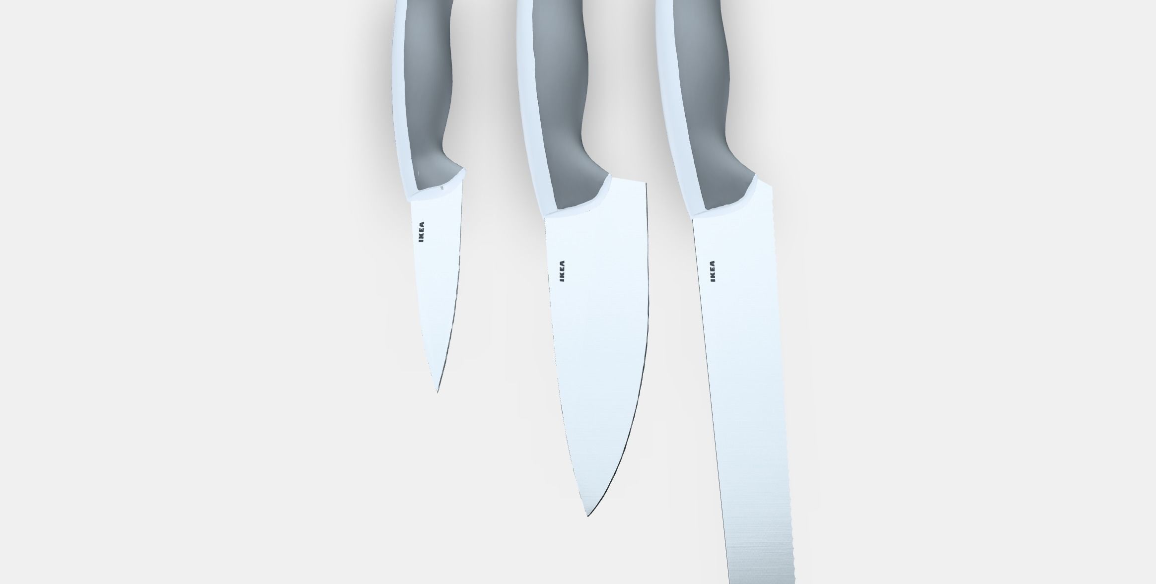 ANDLIG 3piece knife set Low-poly 3D model_4