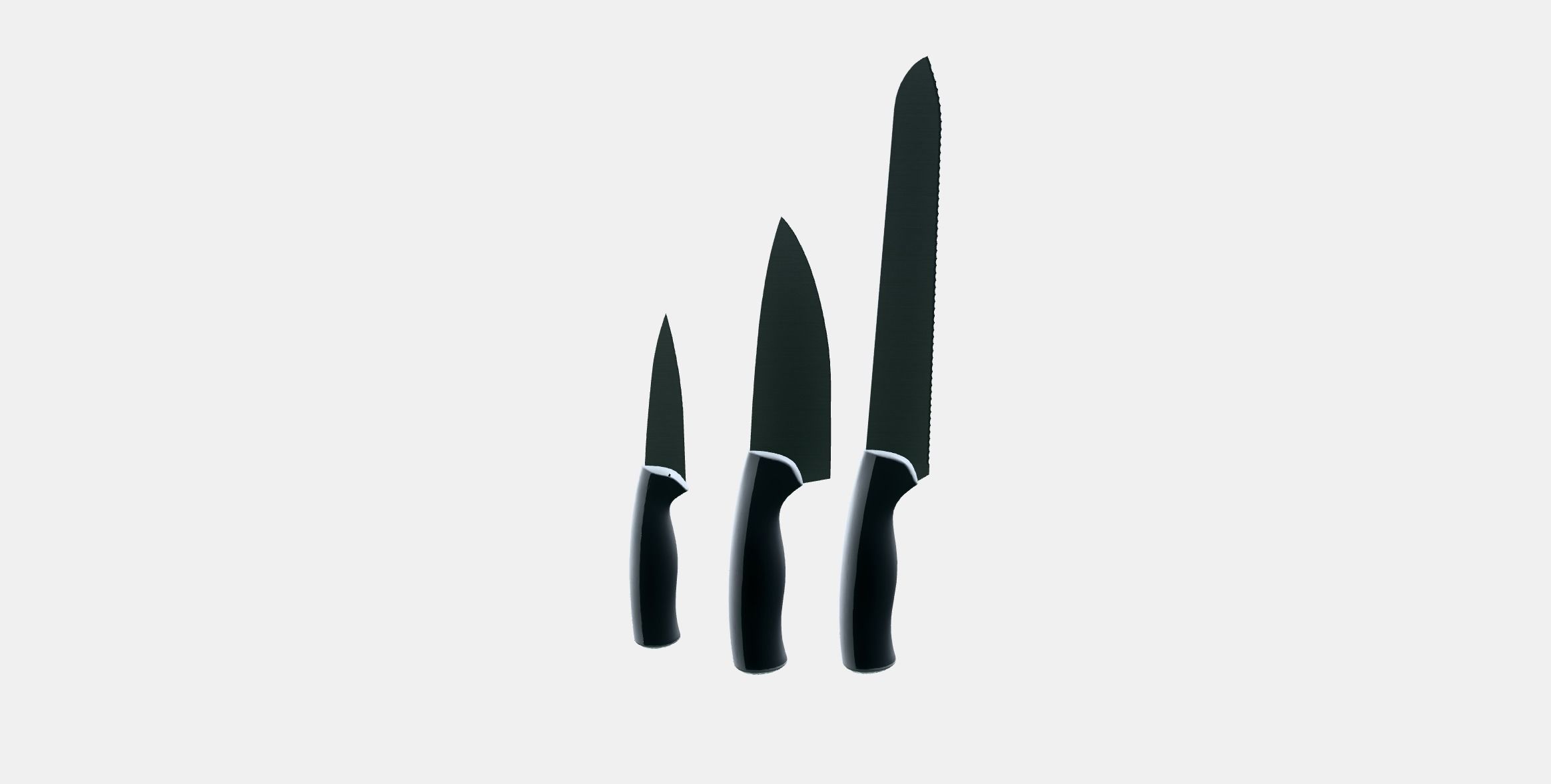 ANDLIG 3piece knife set Low-poly 3D model_7