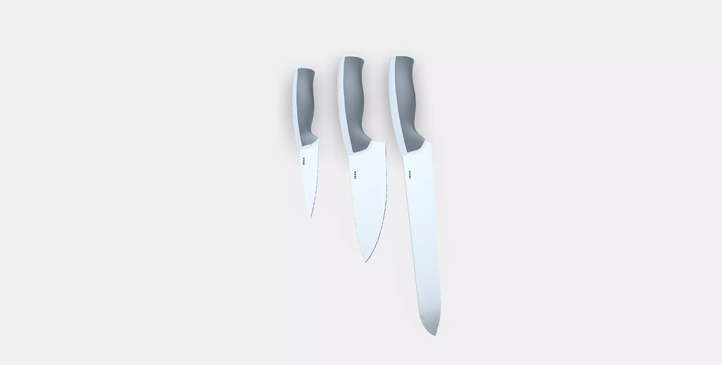ANDLIG 3piece knife set Low-poly 3D model_0