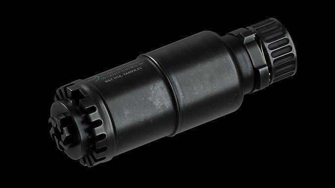 BT RBS 762 compact SF Suppressor Low-poly 3D model