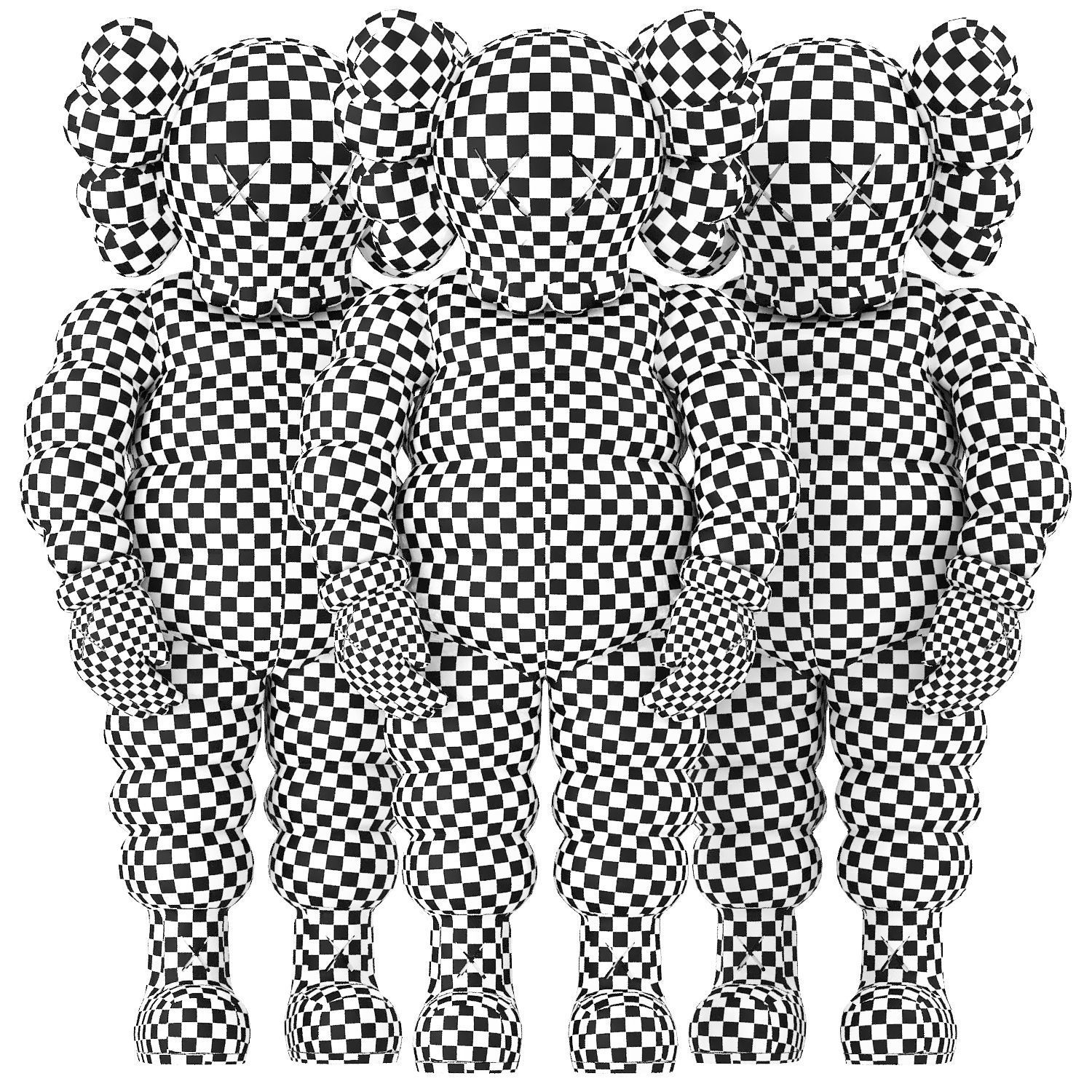 kaws chum collection 3D model_5