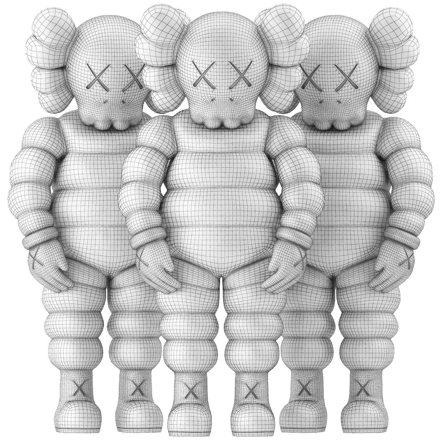 kaws chum collection 3D model_4