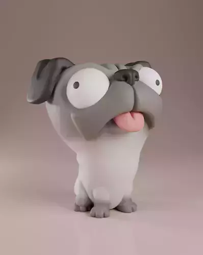 Pug Stylized - Little dog