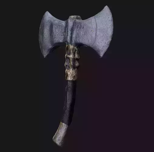 Engraved Viking Axe - Premium 17th Century Replica