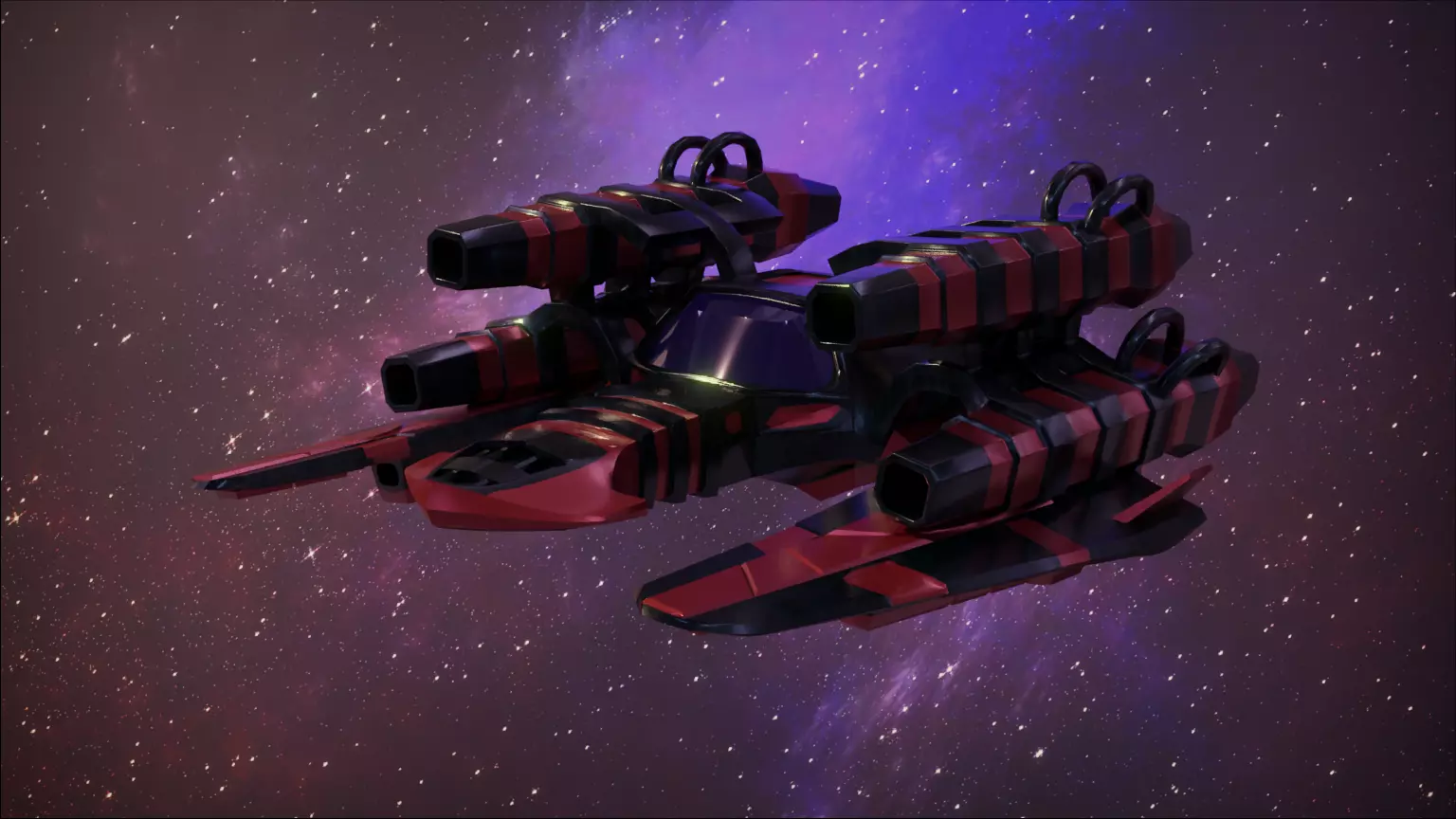 Sci-fi Spaceship Free low-poly 3D model